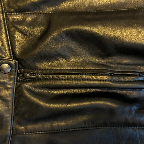 Authentic leather vintage pencil skirt - Picture 4 of 7